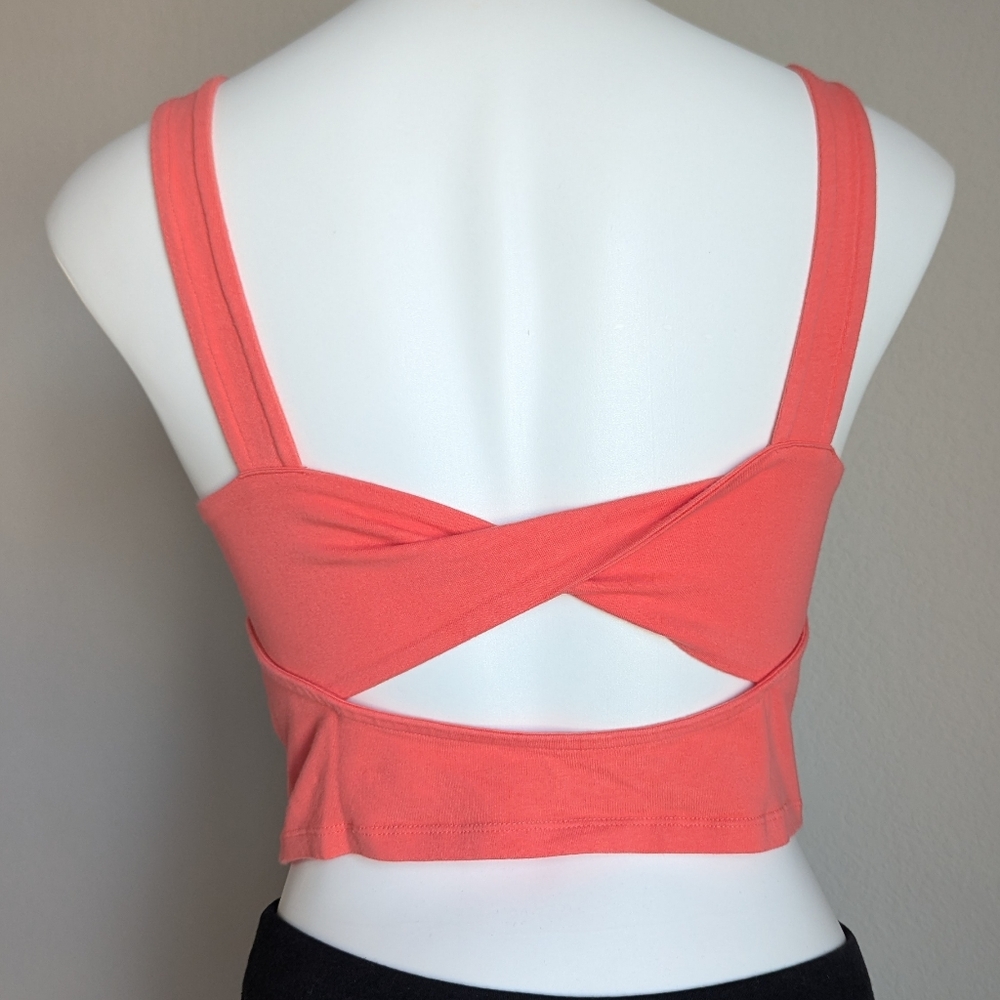 American Eagle Coral Twist Back Tank - Picture 2 of 7